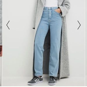 NA-KD fashion organic straight high waist jeans